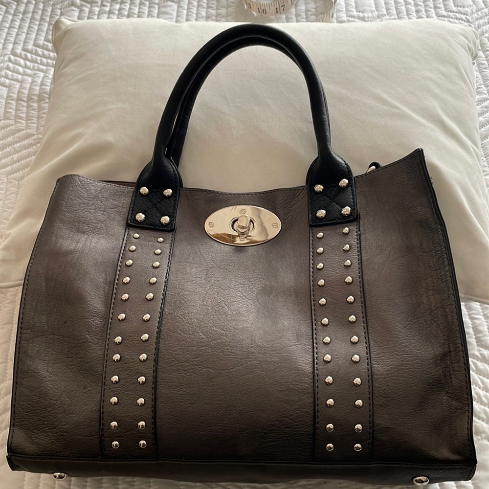 Studded tote bag